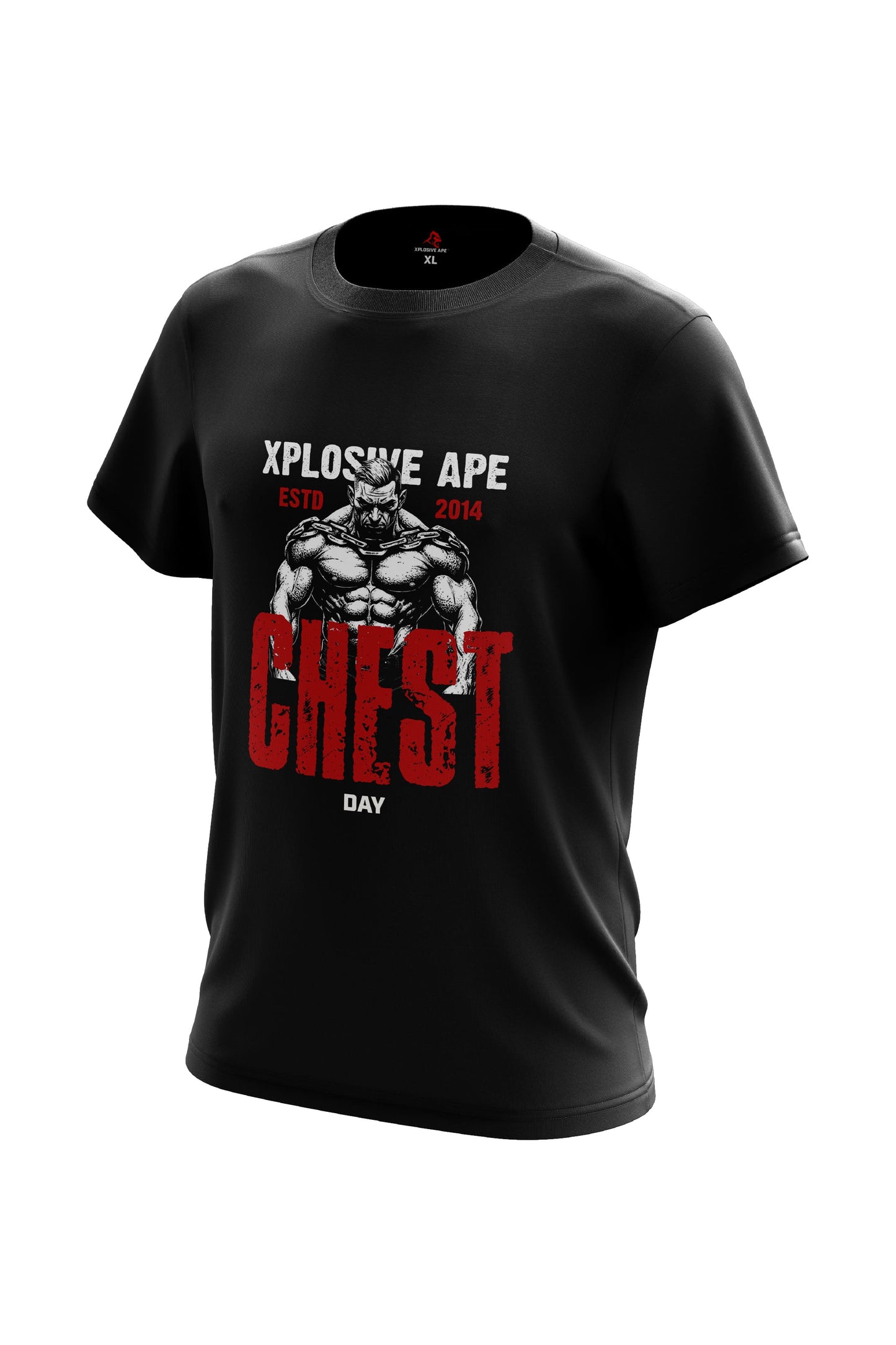 XAPE Chest Day V3 Tee - Black