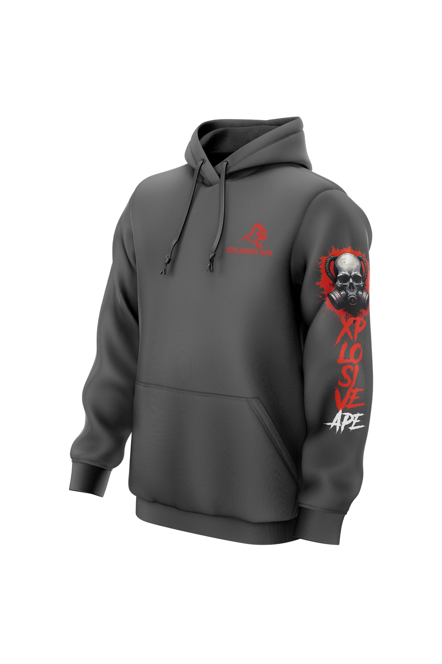 XAPE Core Instinct String Hoodie - Charcoal