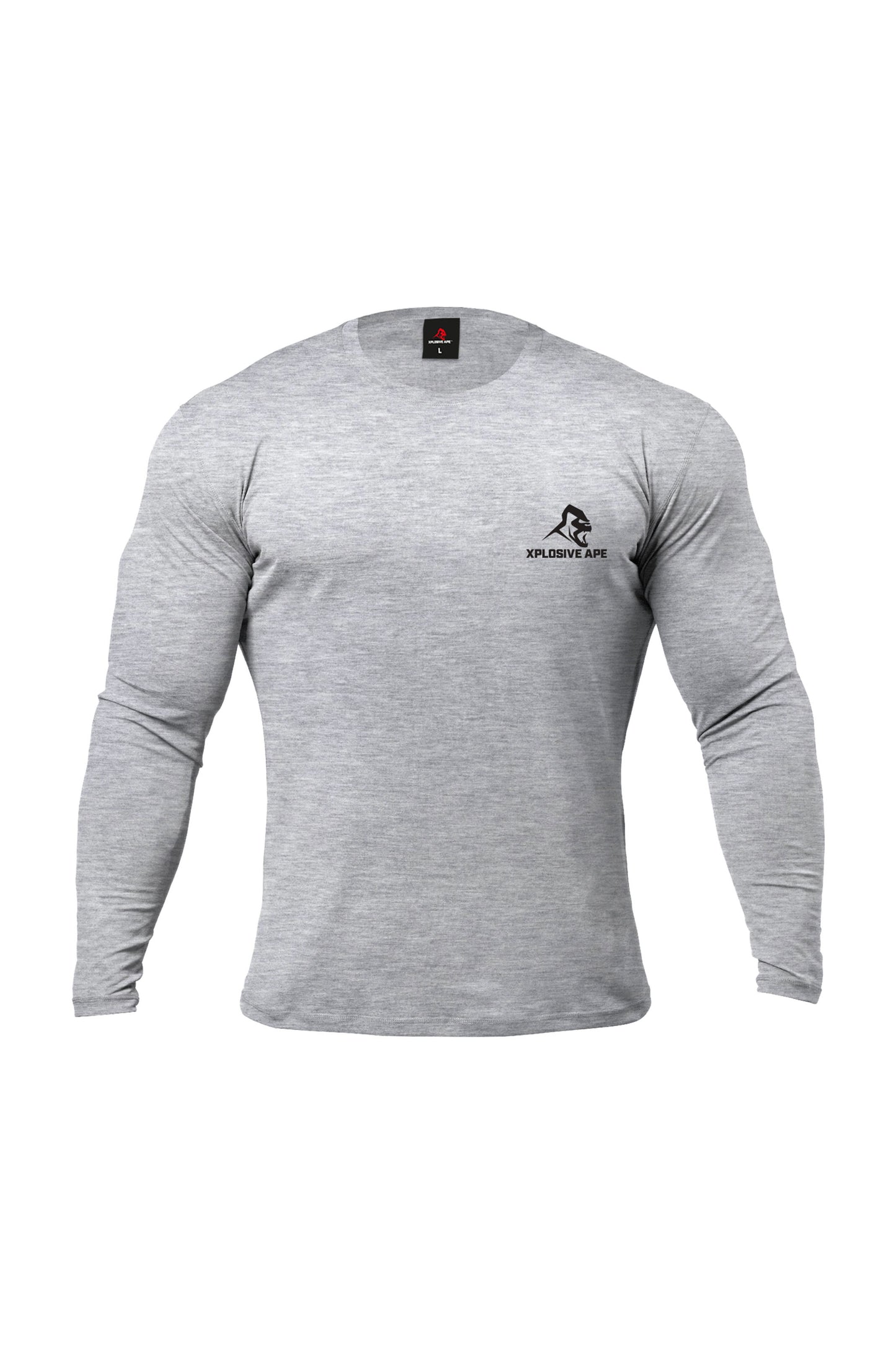 XAPE Graffiti Long Sleeve Tee - Sports Grey