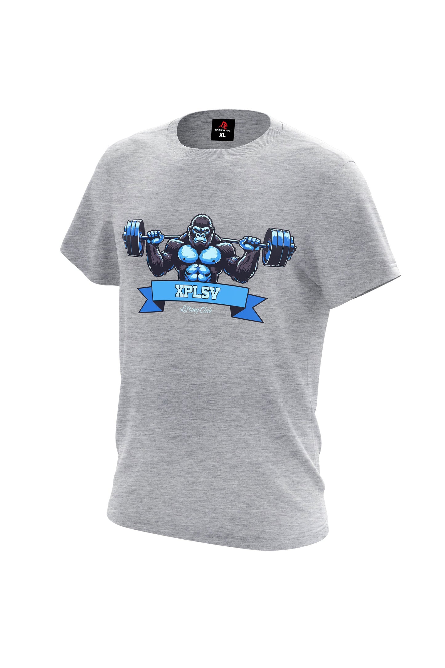 XAPE Lifting Club V4 Tee - Sports Grey