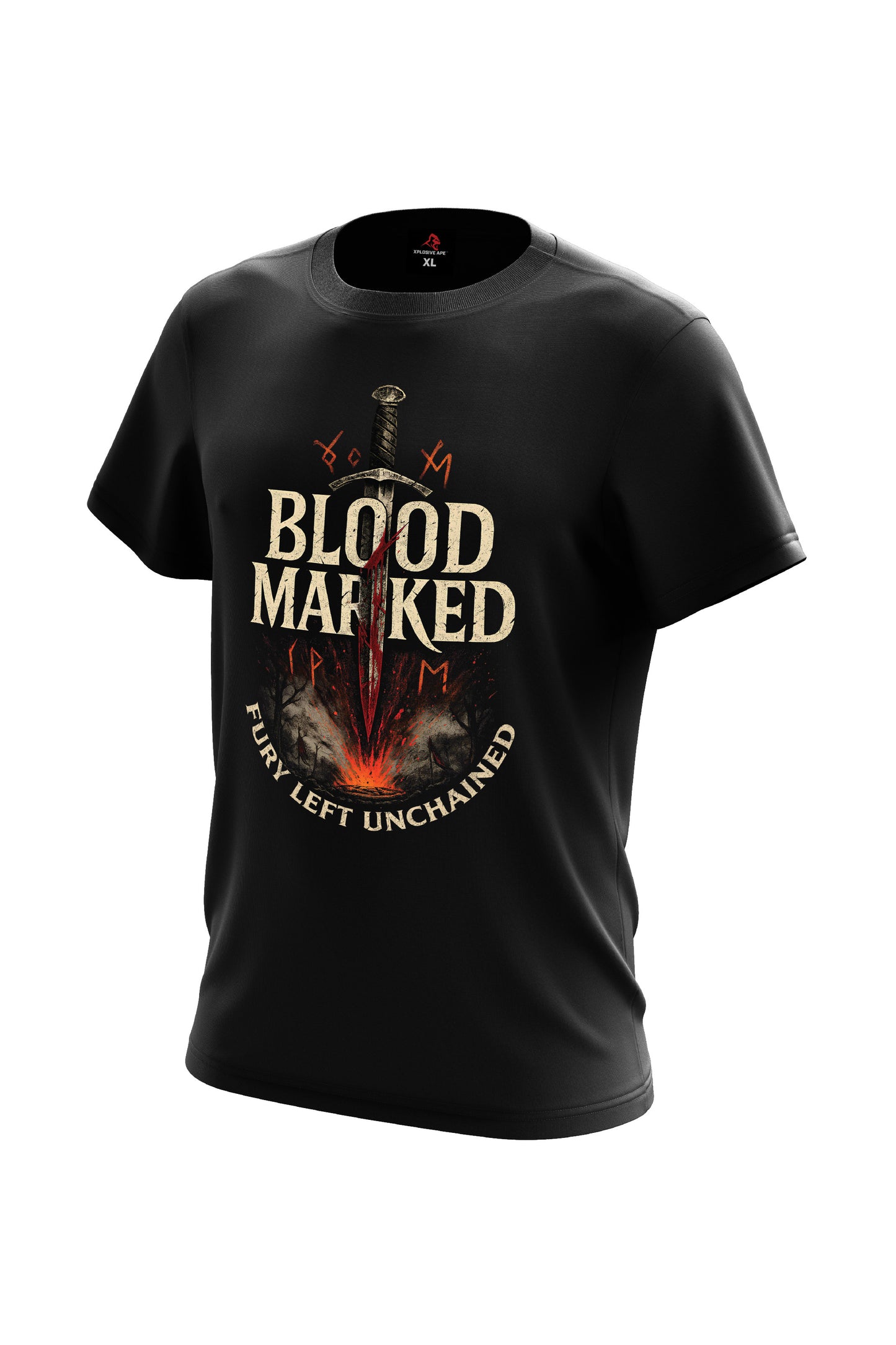 XAPE Fury Left Unchained Tee - Black