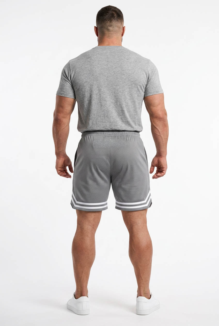XAPE Strike Shorts - Grey/White