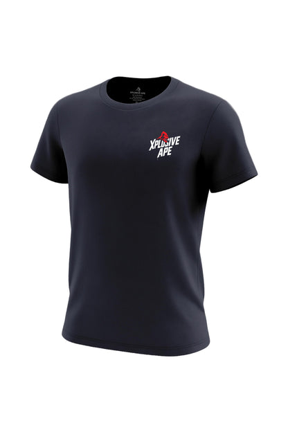 XAPE Classic Stencil Logo X Tech Tee - Navy