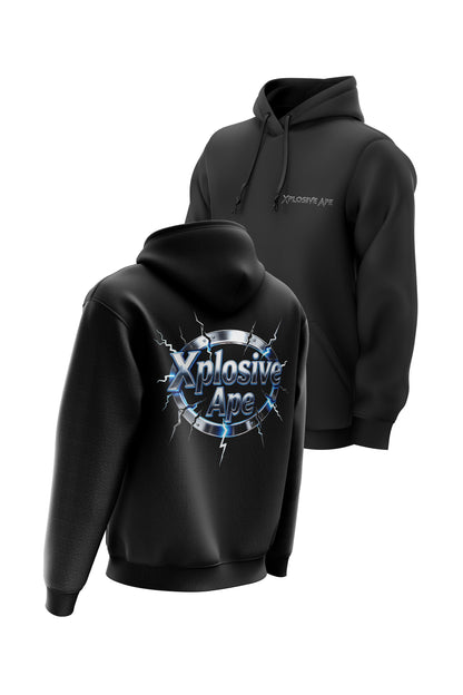 XAPE Electro Seal String Hoodie - Black