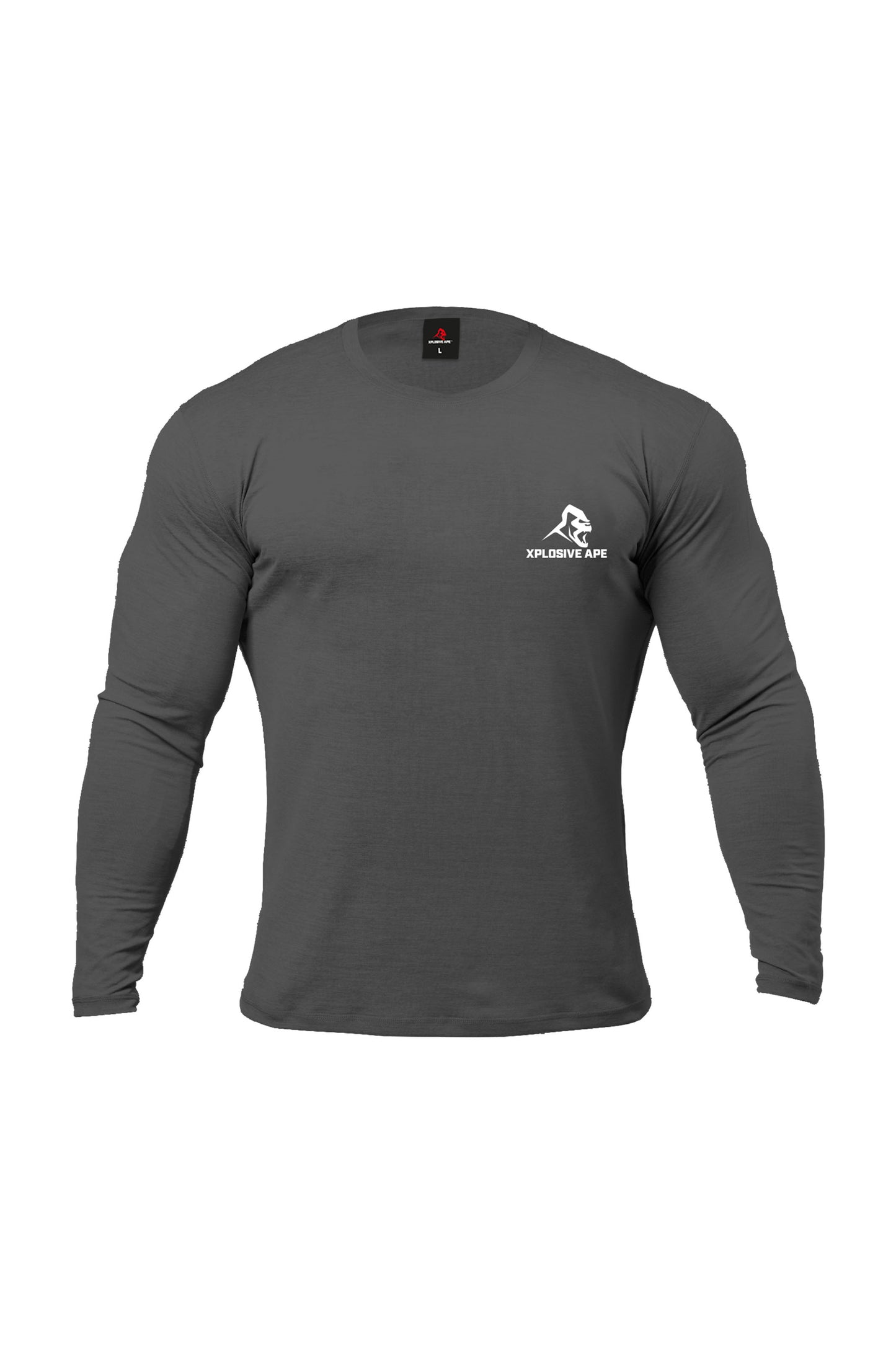 XAPE Graffiti V2 Long Sleeve Tee - Charcoal