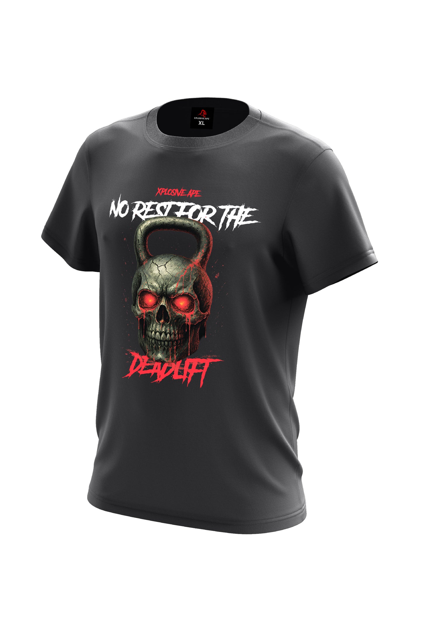 XAPE Skull Kettleball Tee - Charcoal