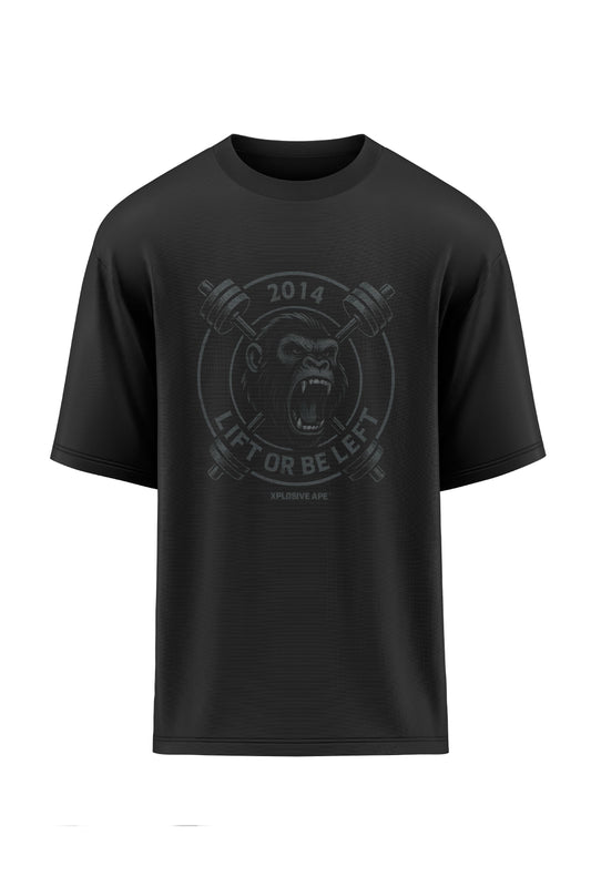 XAPE Lift Or Be Left Oversized Tee - Black