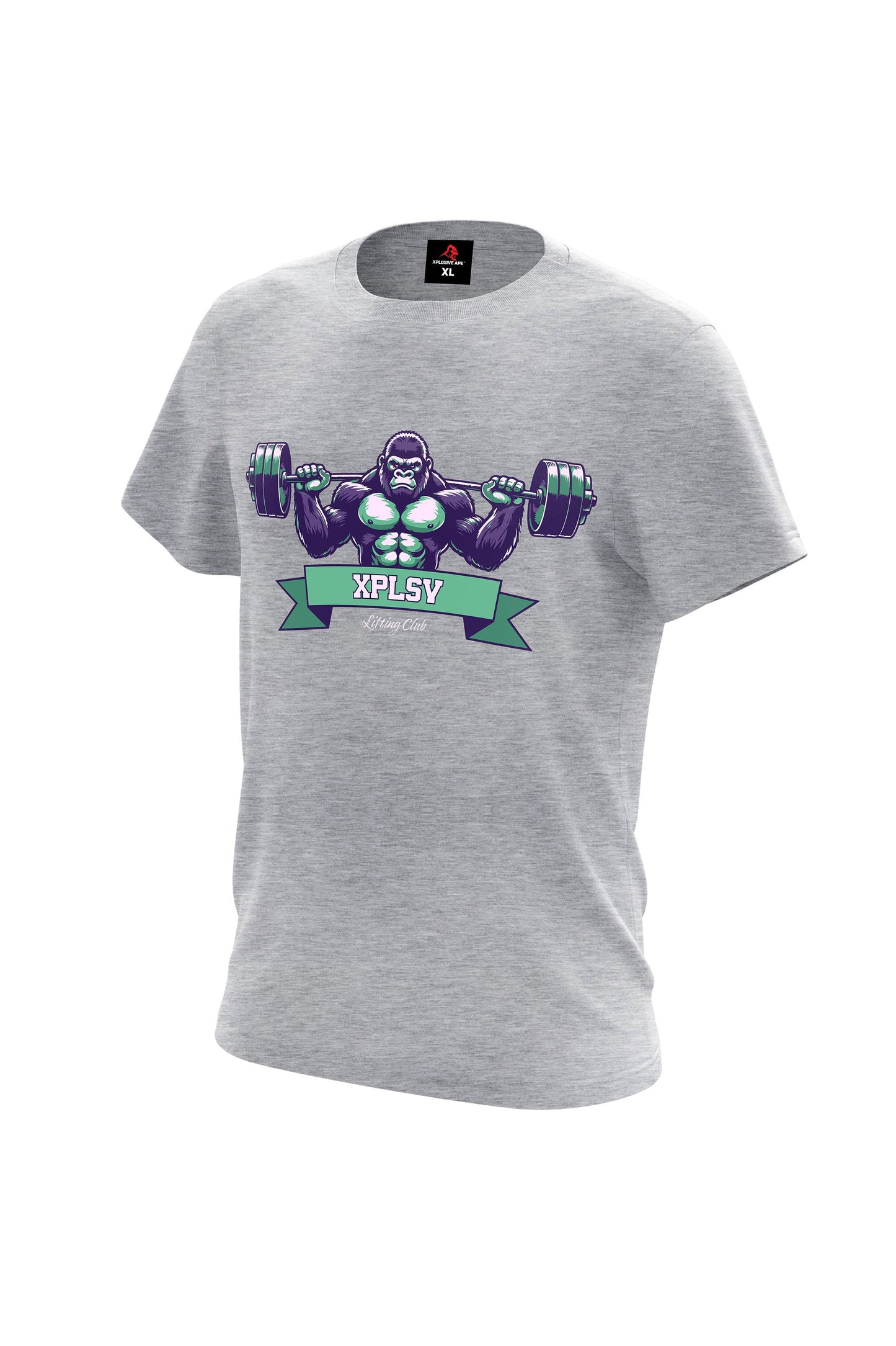 XAPE Lifting Club V3 Tee - Sports Grey
