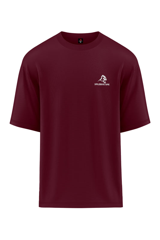 XAPE Primal Oversized Tee - Burgundy