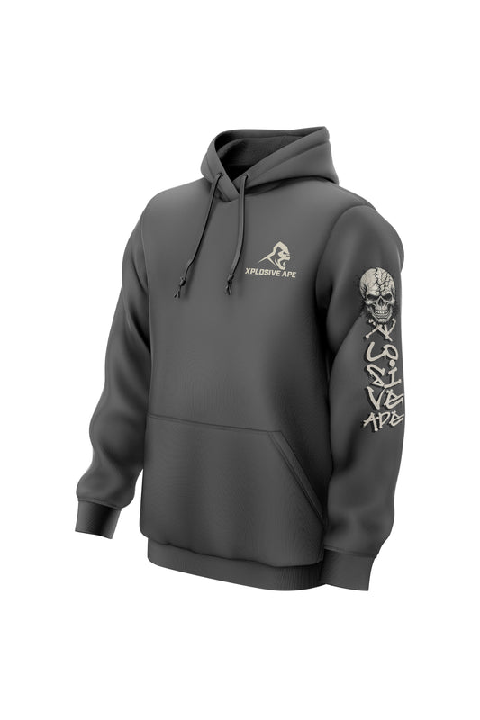 XAPE Rage Icon String Hoodie - Charcoal