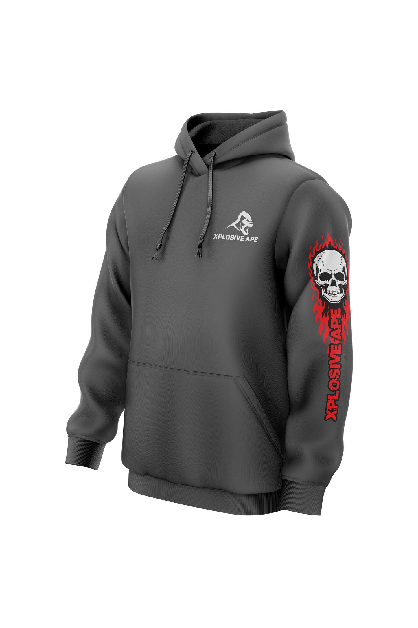 XAPE Rage Mode String Hoodie - Charcoal