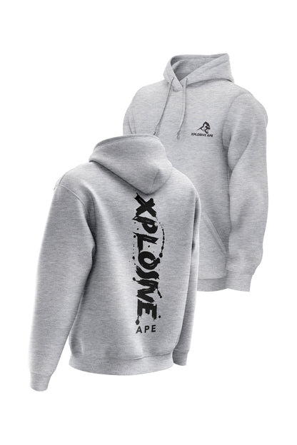 XAPE Splatter V2 String Hoodie - Sports Grey