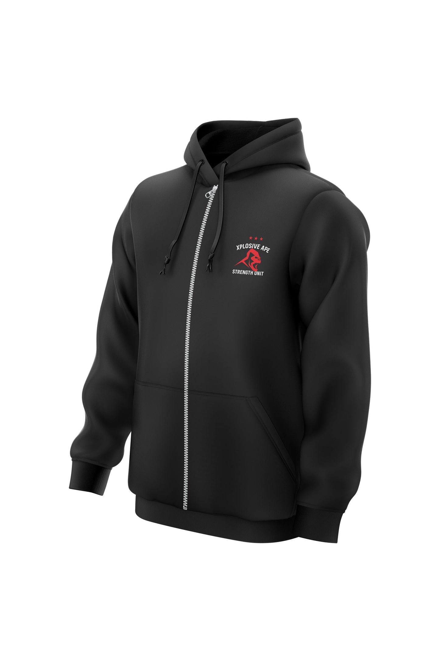 XAPE Strength Unit Zip Hoodie - Black