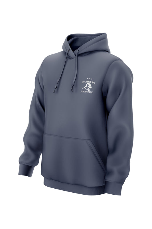 XAPE Strength Unit String Hoodie - Dusty Blue