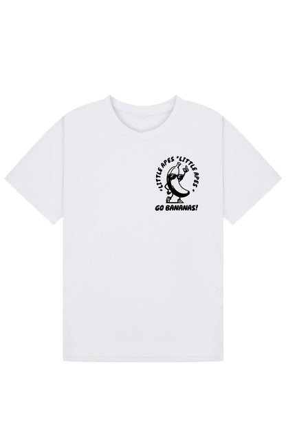 Little Apes Go Bananas Tee - White