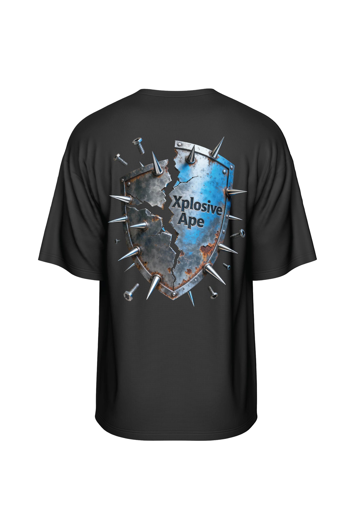 XAPE Warplate Shield Oversized Tee - Black