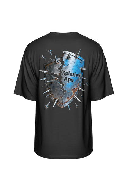 XAPE Warplate Shield Oversized Tee - Black