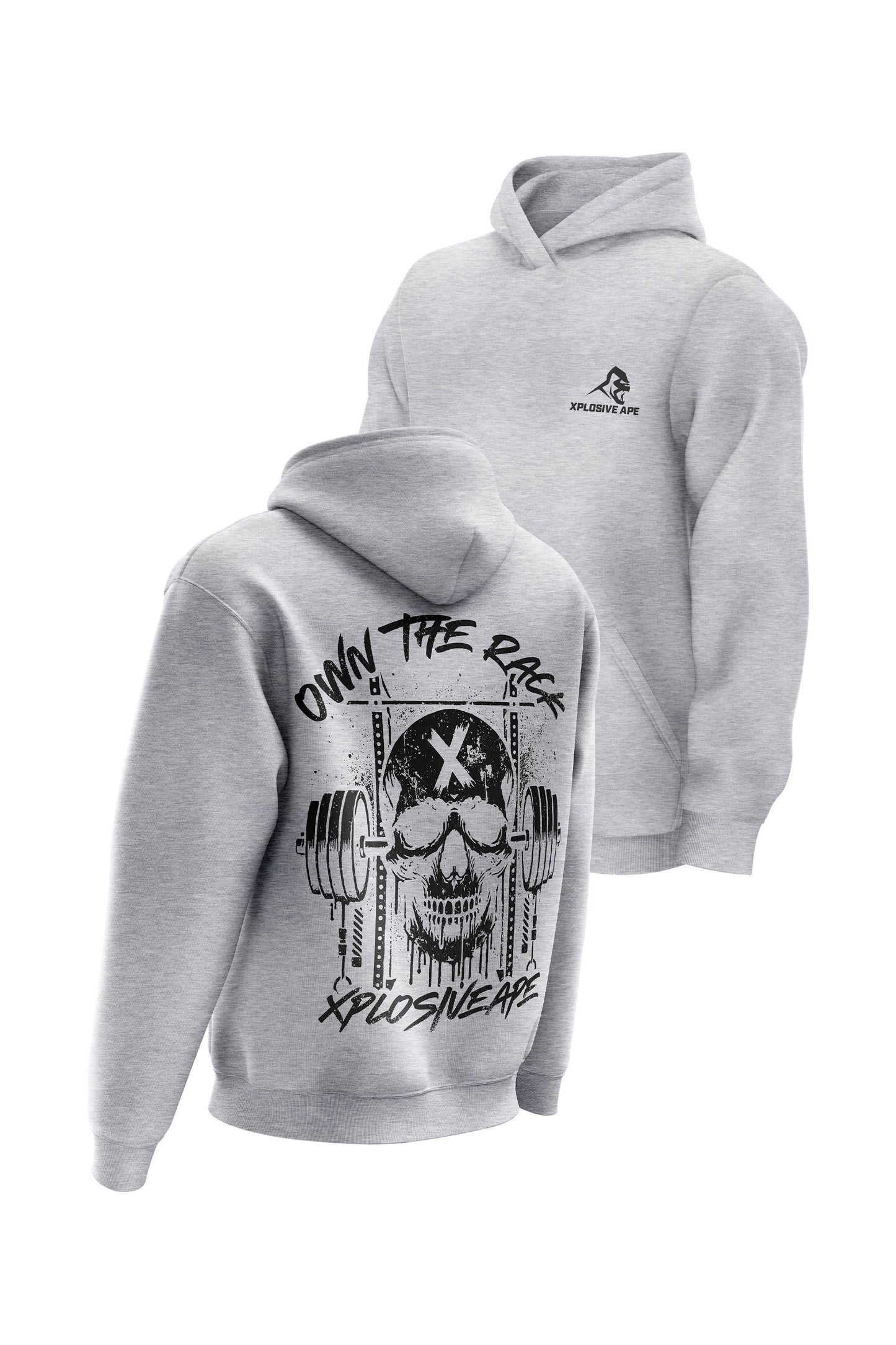 XAPE Wracked Hoodie - Heather Grey