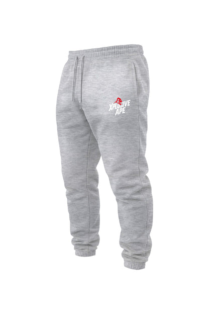 XAPE Classic Stencil Logo Joggers - Heather Grey