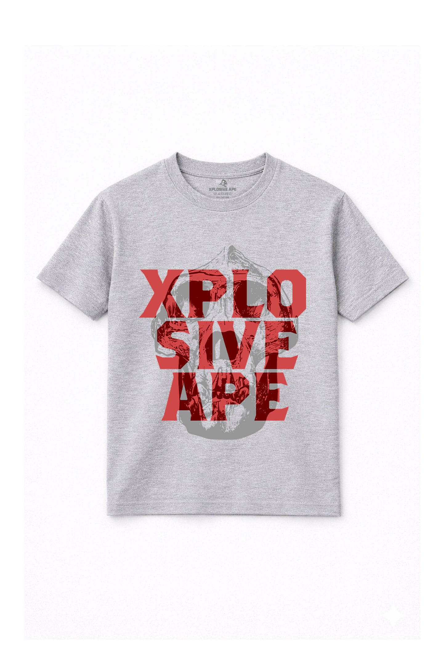 XAPE Ape Head Tee - Sports Grey