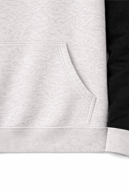 XAPE Blockline Raglan Hoodie - Oatmeal Heather/Black