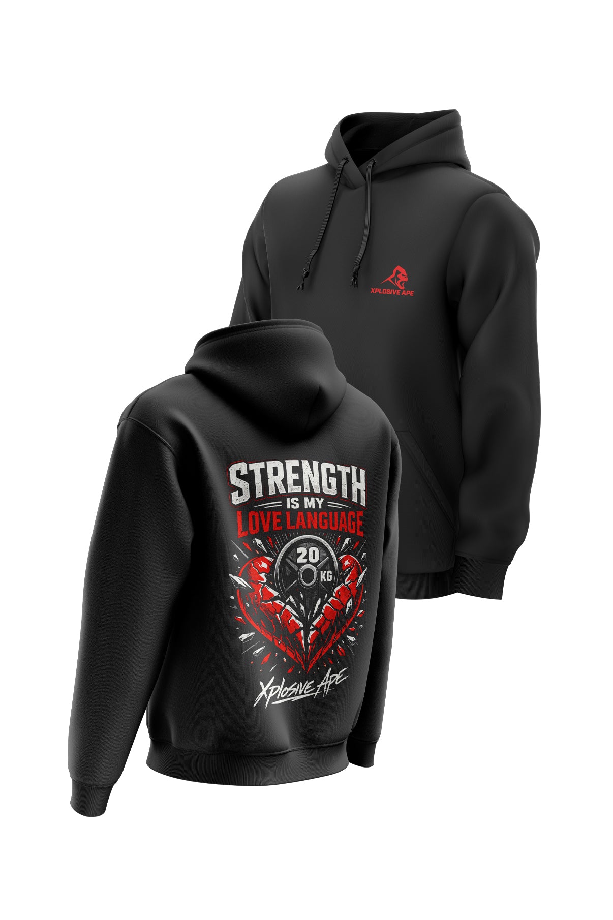 XAPE Broken String Hoodie - Black