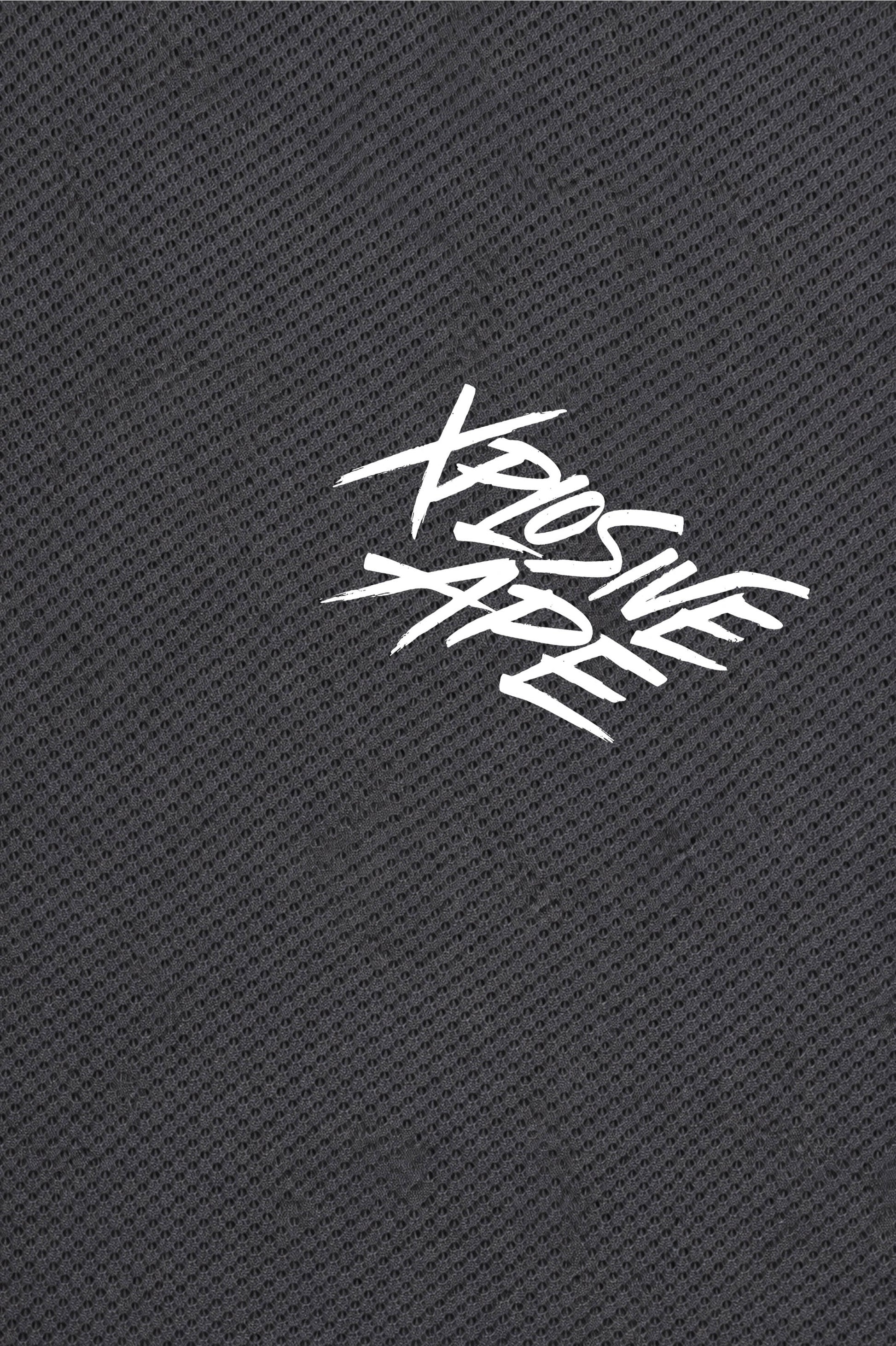 XAPE Classic Brush Script X Tech Tee - Charcoal
