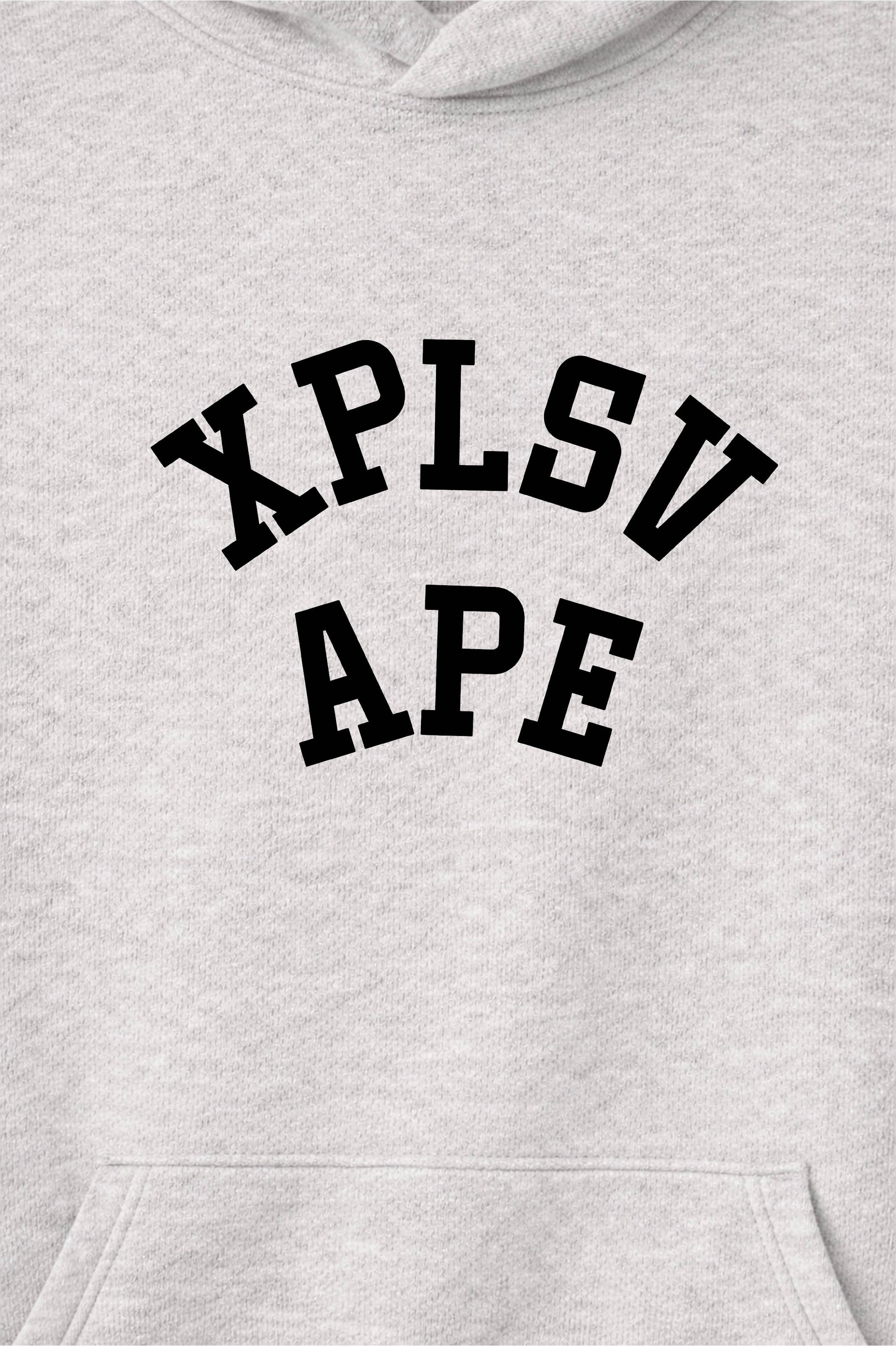 XAPE Collegiate Raglan Hoodie - Oatmeal Heather/Black