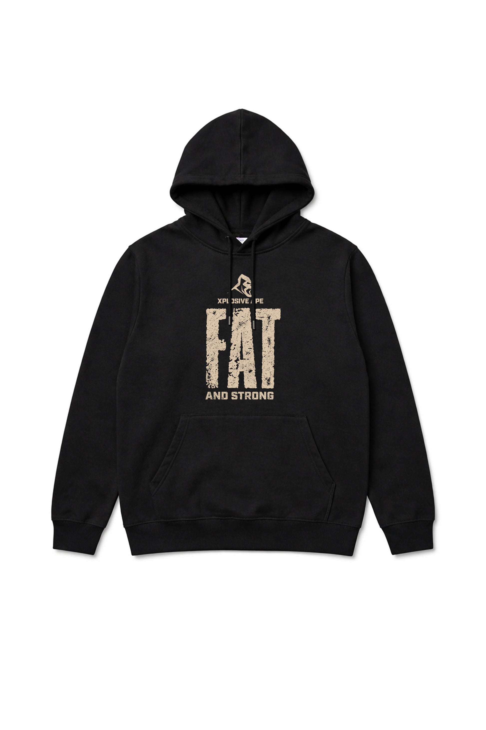 XAPE Fat And Strong V2 String Hoodie - Black