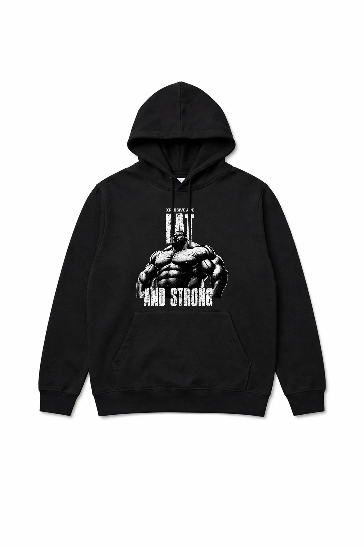 XAPE Fat And Strong V3 String Hoodie - Black