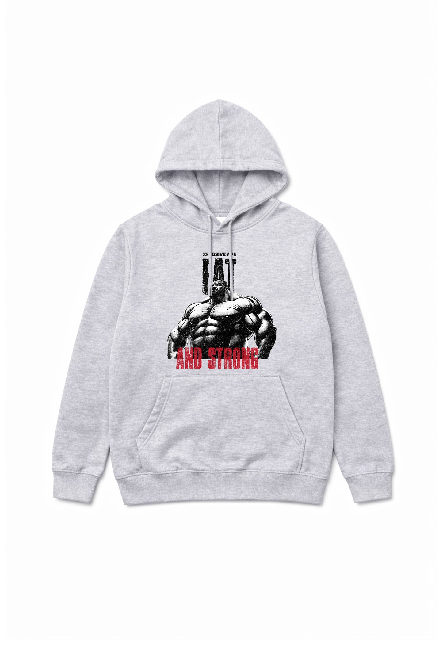 XAPE Fat And Strong V3 String Hoodie - Sports Grey