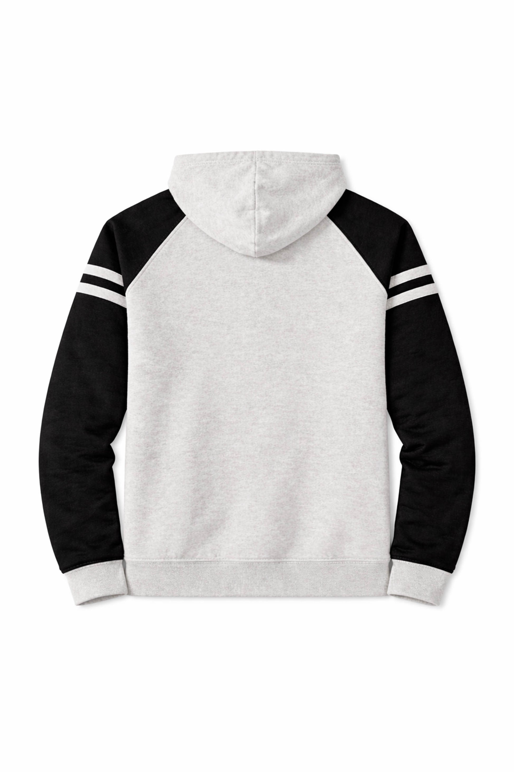 XAPE Heritage Script Raglan Hoodie - Oatmeal Heather/Black