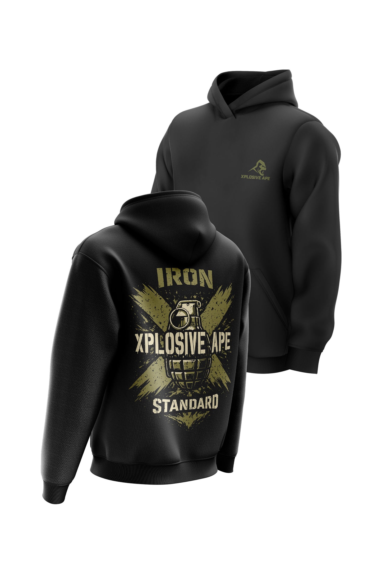 XAPE Iron Hoodie - Black