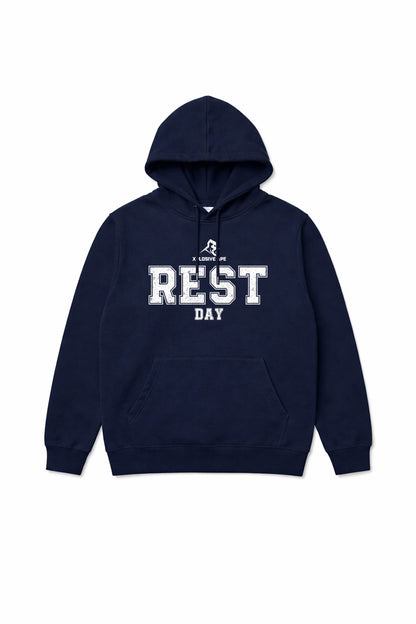 XAPE Rest Day V1 String Hoodie - Navy
