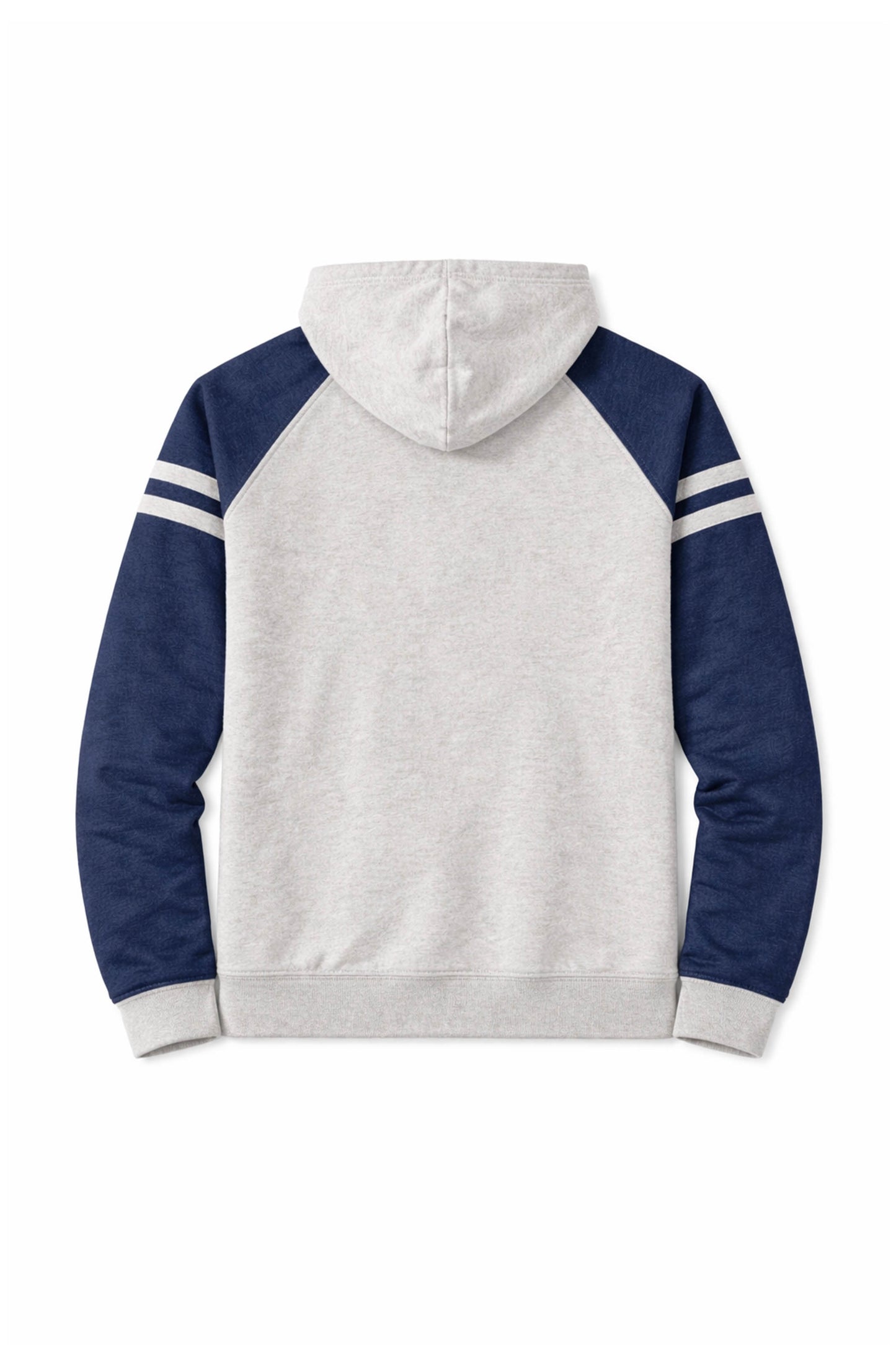 XAPE Varsity Prime Raglan Hoodie - Oatmeal Heather/Indigo