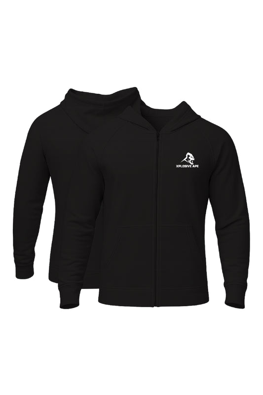 XAPE Prime Oversized Zip Hoodie - Black