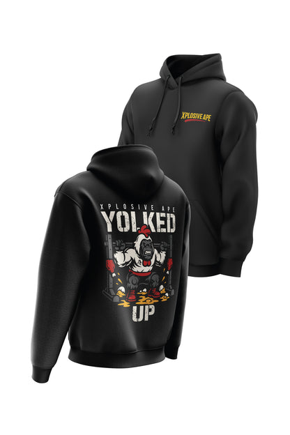 XAPE Yolked Up String Hoodie - Black