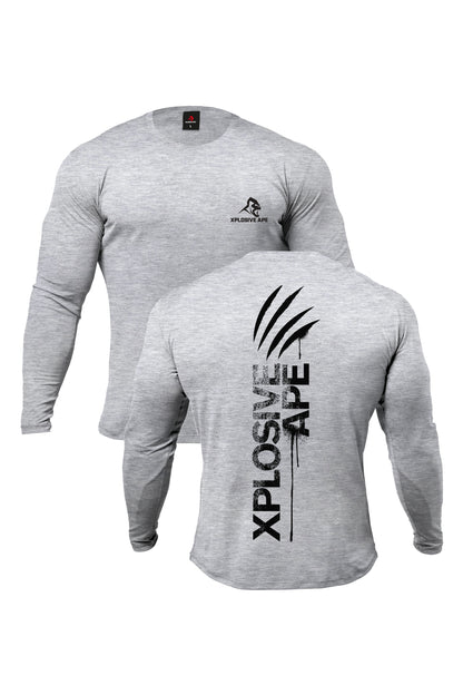 XAPE Claw Long Sleeve Tee - Sports Grey
