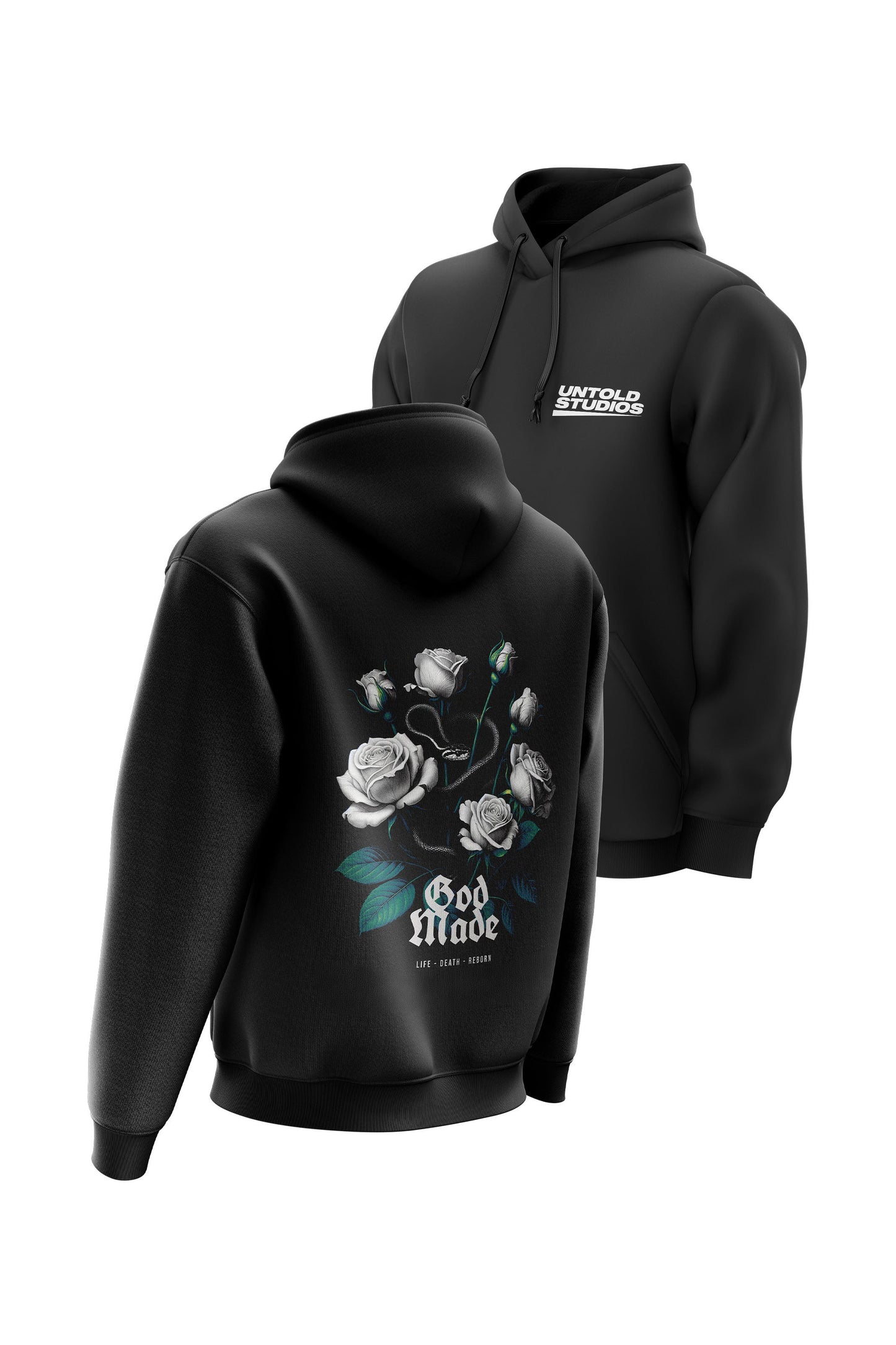 US God Made Hoodie - Black