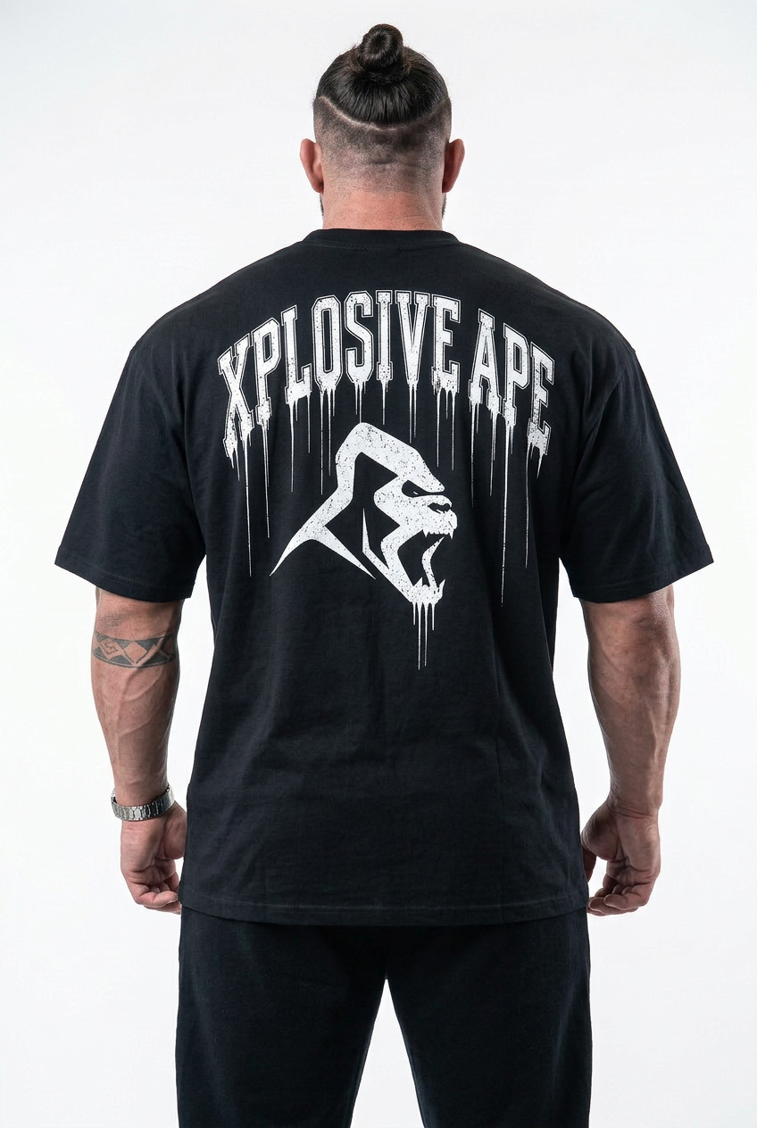 XAPE Ape Authority Oversized Tee - Black