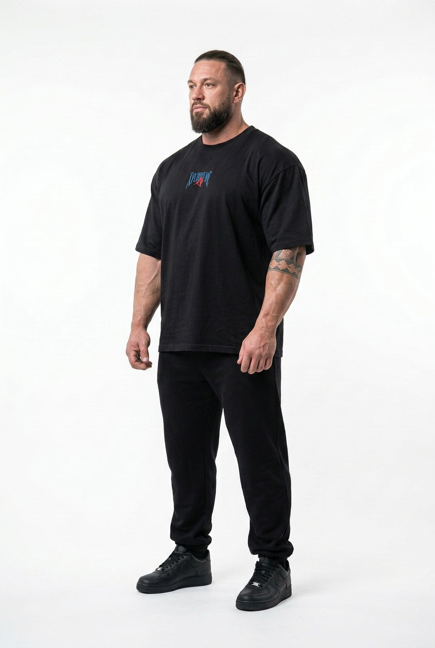 XAPE Iron District Oversized Tee - Black