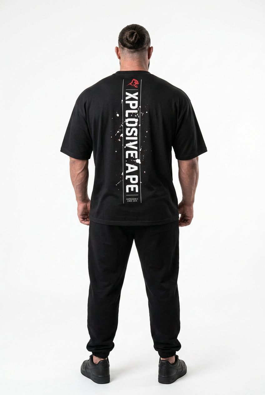 XAPE Track Force Oversized Tee - Black