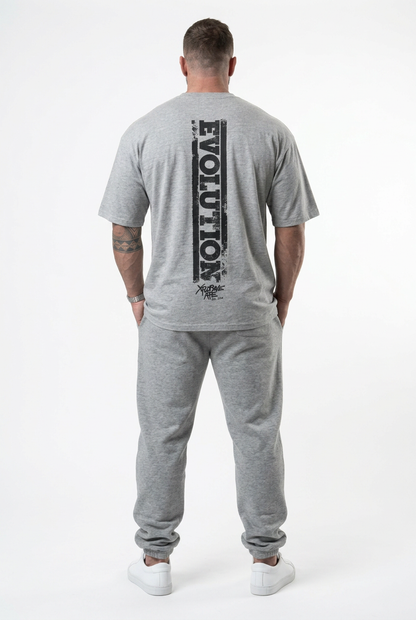 XAPE Evolution Tee & Strike Joggers Combo - Sports Grey