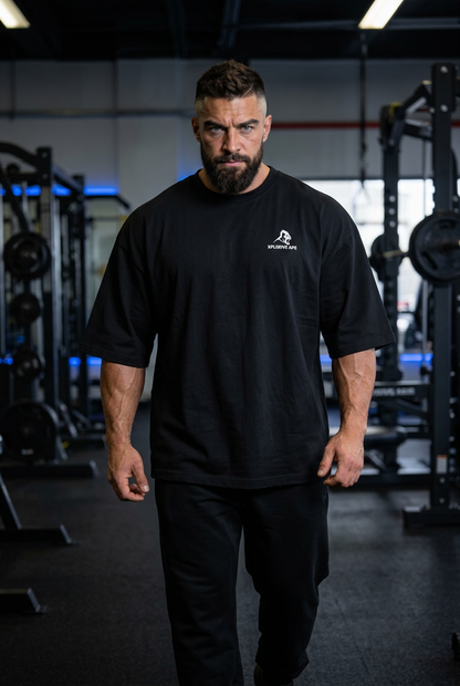 XAPE Primal Crest Ultra Oversized Tee - Black