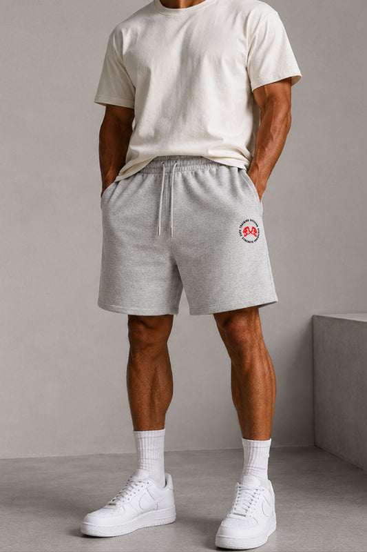 XAPE Training Div. Oversized Shorts - Ash Grey
