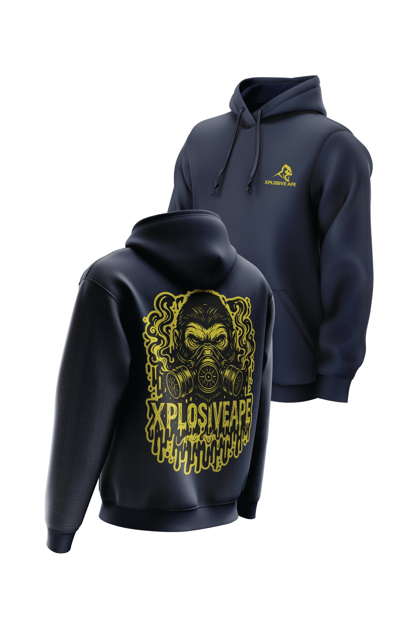 XAPE Sickness String Hoodie - Navy