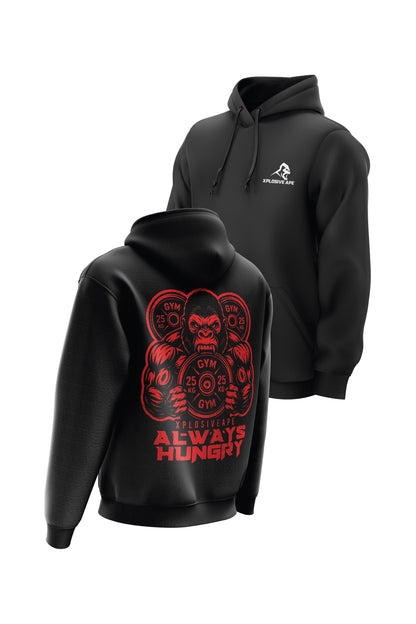 XAPE Hangry String Hoodie - Black