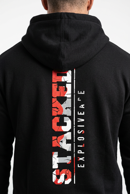 XAPE Stacked Hoodie - Black