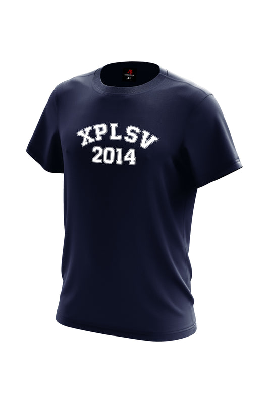 XAPE Campus Script Tee - Navy