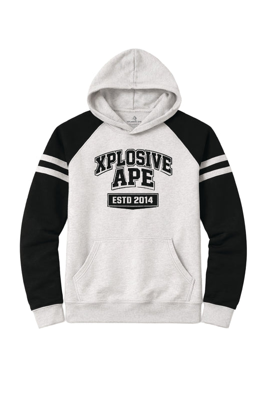 XAPE Classic Block Raglan Hoodie - Oatmeal Heather/Black